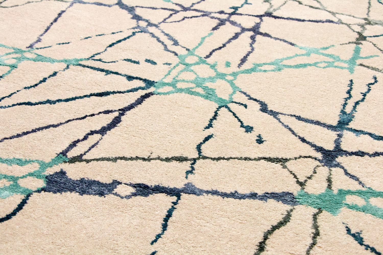 Alfombra de diseño - 197 x 136 cm - beige