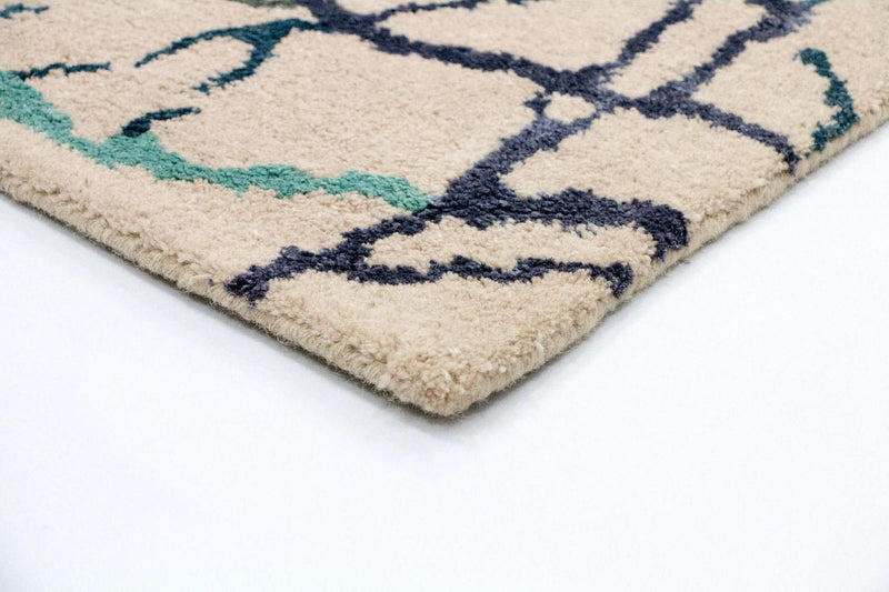 Alfombra de diseño - 197 x 136 cm - beige