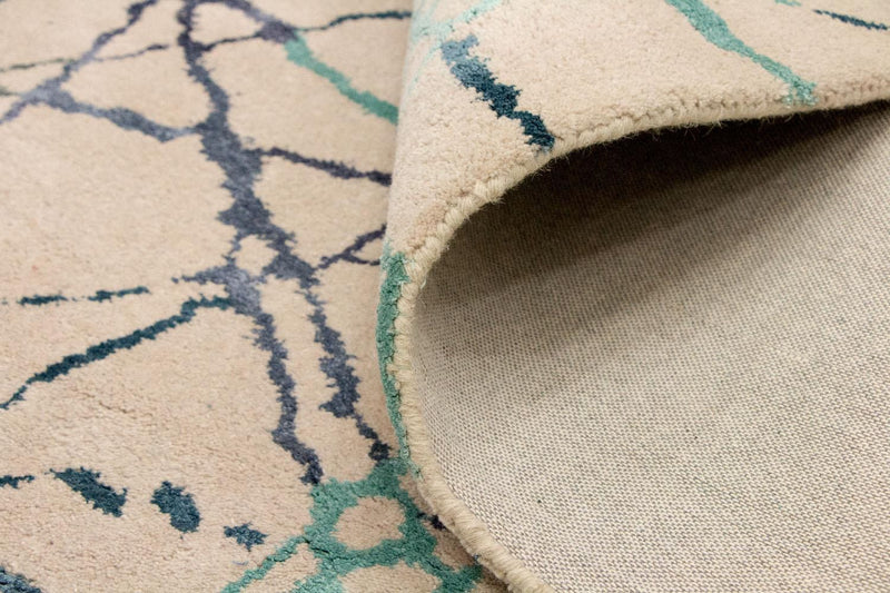 Alfombra de diseño - 197 x 136 cm - beige