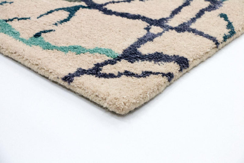 Alfombra de diseño - 197 x 136 cm - beige