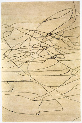 Alfombra de diseño - 239 x 152 cm - beige