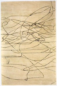 Alfombra de diseño - 239 x 152 cm - beige