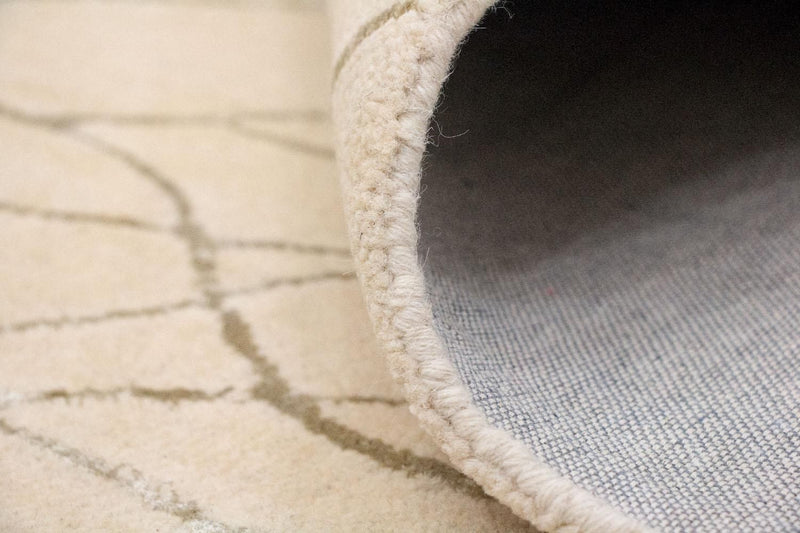 Alfombra de diseño - 239 x 152 cm - beige