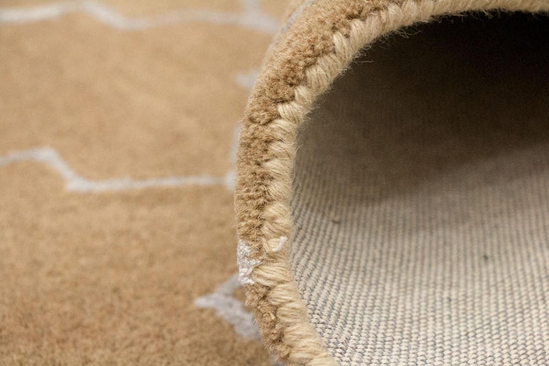 Alfombra de lana - 243 x 156 cm - beige