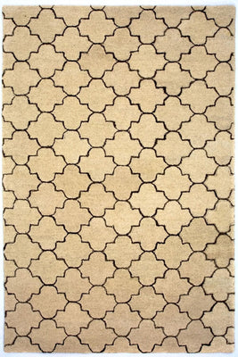 Alfombra de lana - 245 x 156 cm - beige