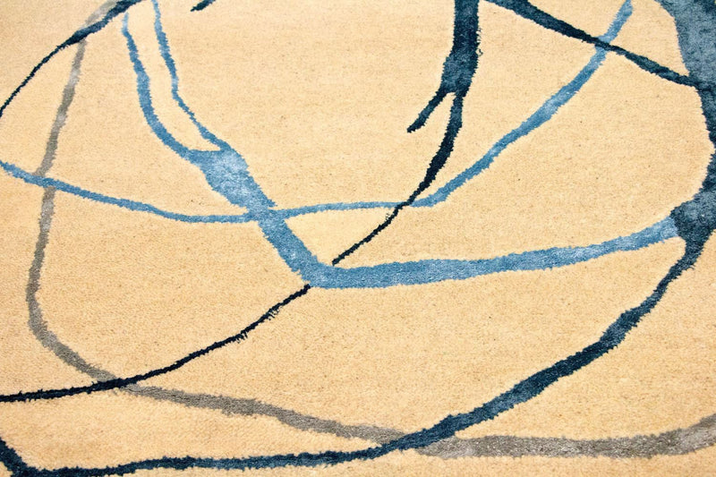 Alfombra de diseño - 241 x 154 cm - beige