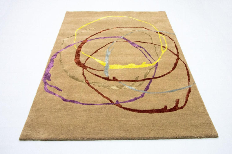 Alfombra de diseño - 246 x 152 cm - beige