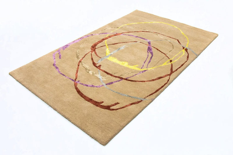 Alfombra de diseño - 246 x 152 cm - beige