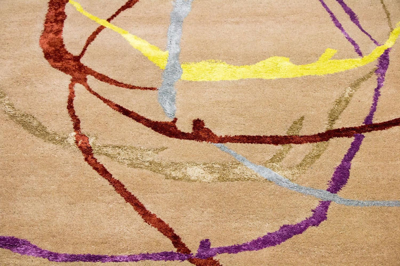 Alfombra de diseño - 246 x 152 cm - beige