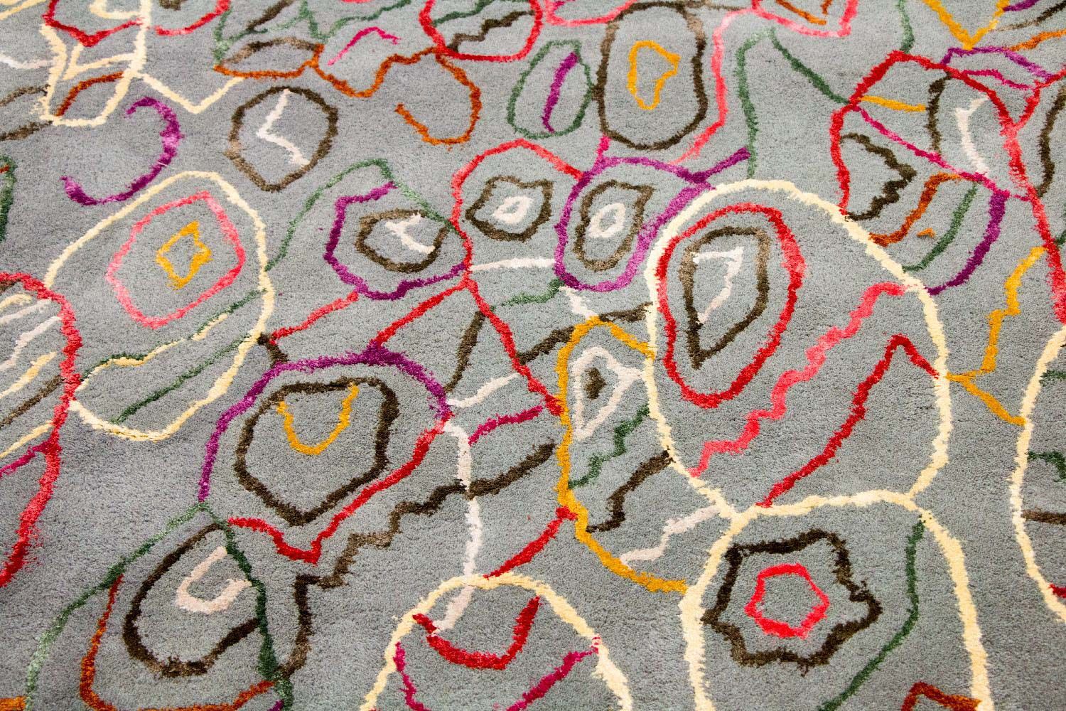 Alfombra de diseño - 241 x 153 cm - multicolor