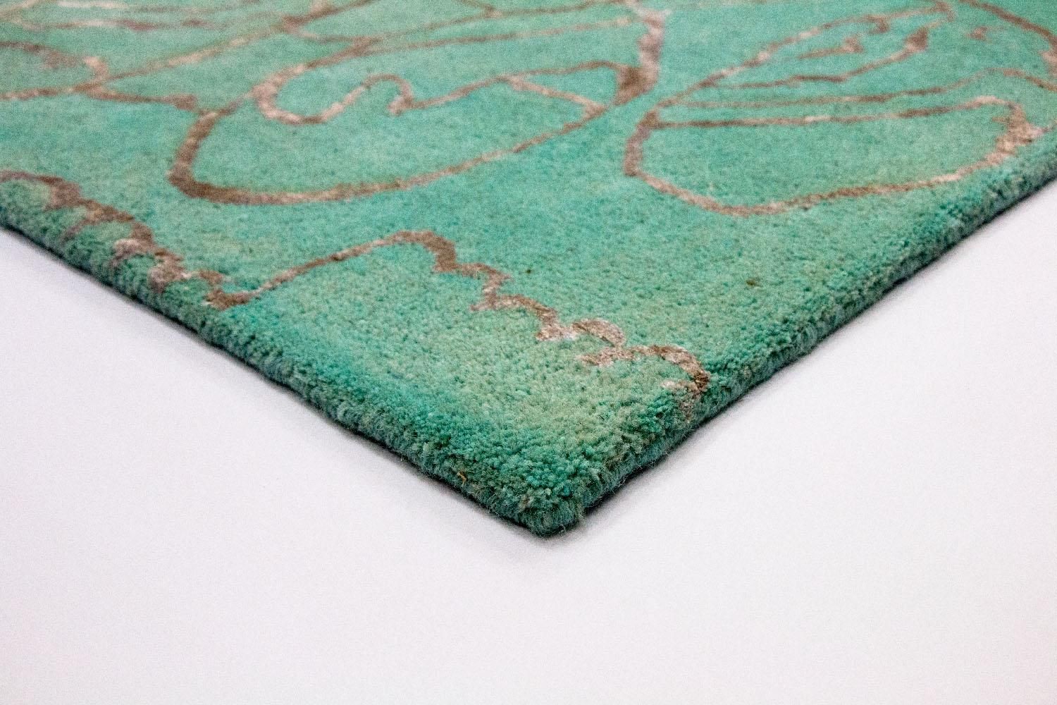 Alfombra de diseño - 244 x 153 cm - turquesa