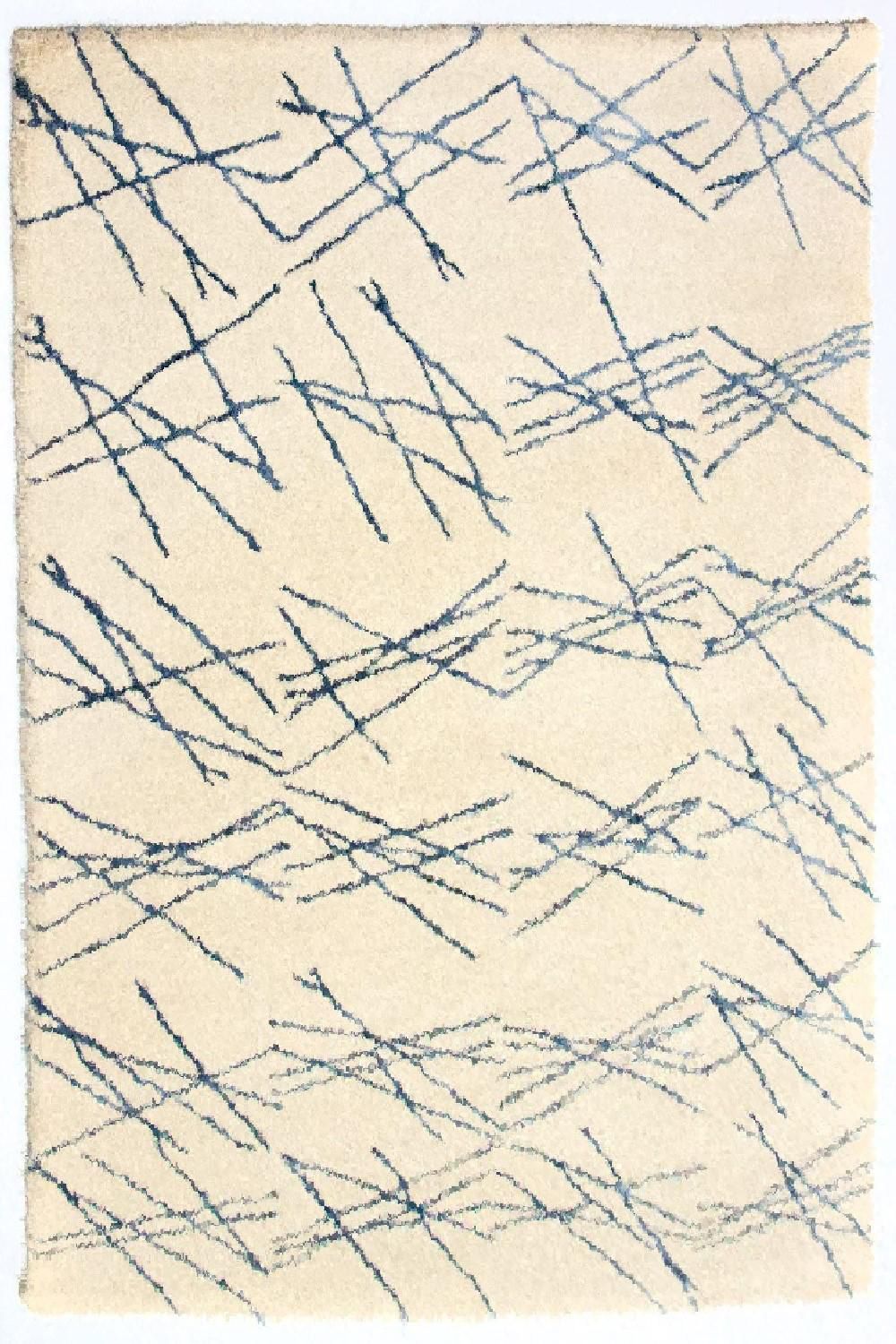 Alfombra de diseño - 197 x 138 cm - beige