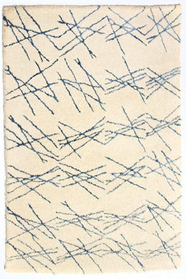 Alfombra de diseño - 197 x 138 cm - beige