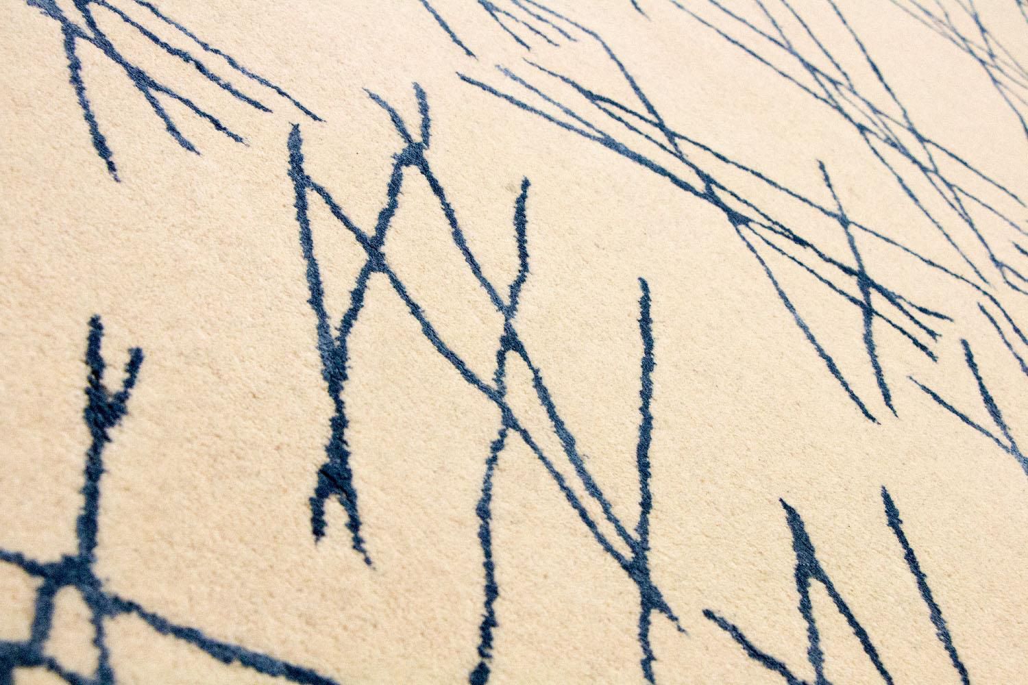 Alfombra de diseño - 197 x 138 cm - beige