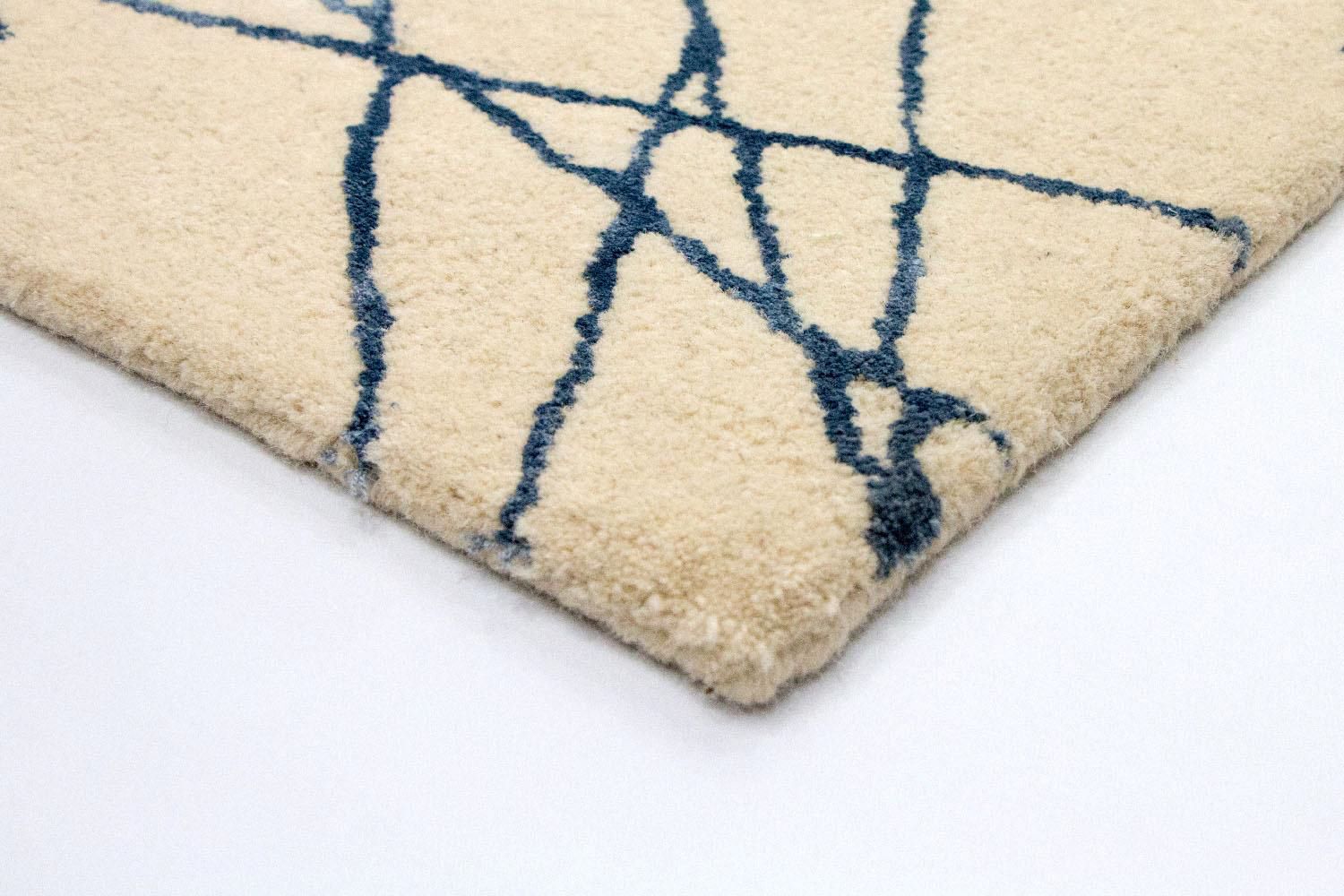 Alfombra de diseño - 197 x 138 cm - beige