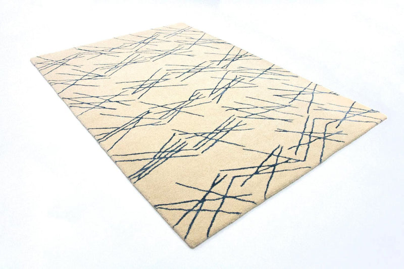 Alfombra de diseño - 197 x 138 cm - beige