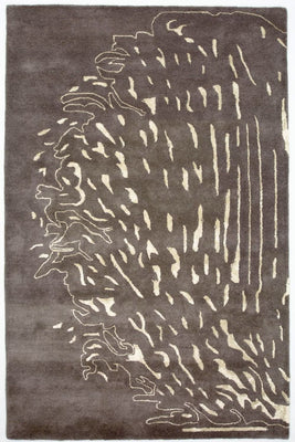 Alfombra de diseño - 241 x 153 cm - marrón