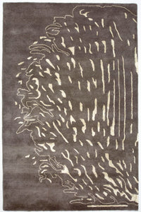 Alfombra de diseño - 241 x 153 cm - marrón