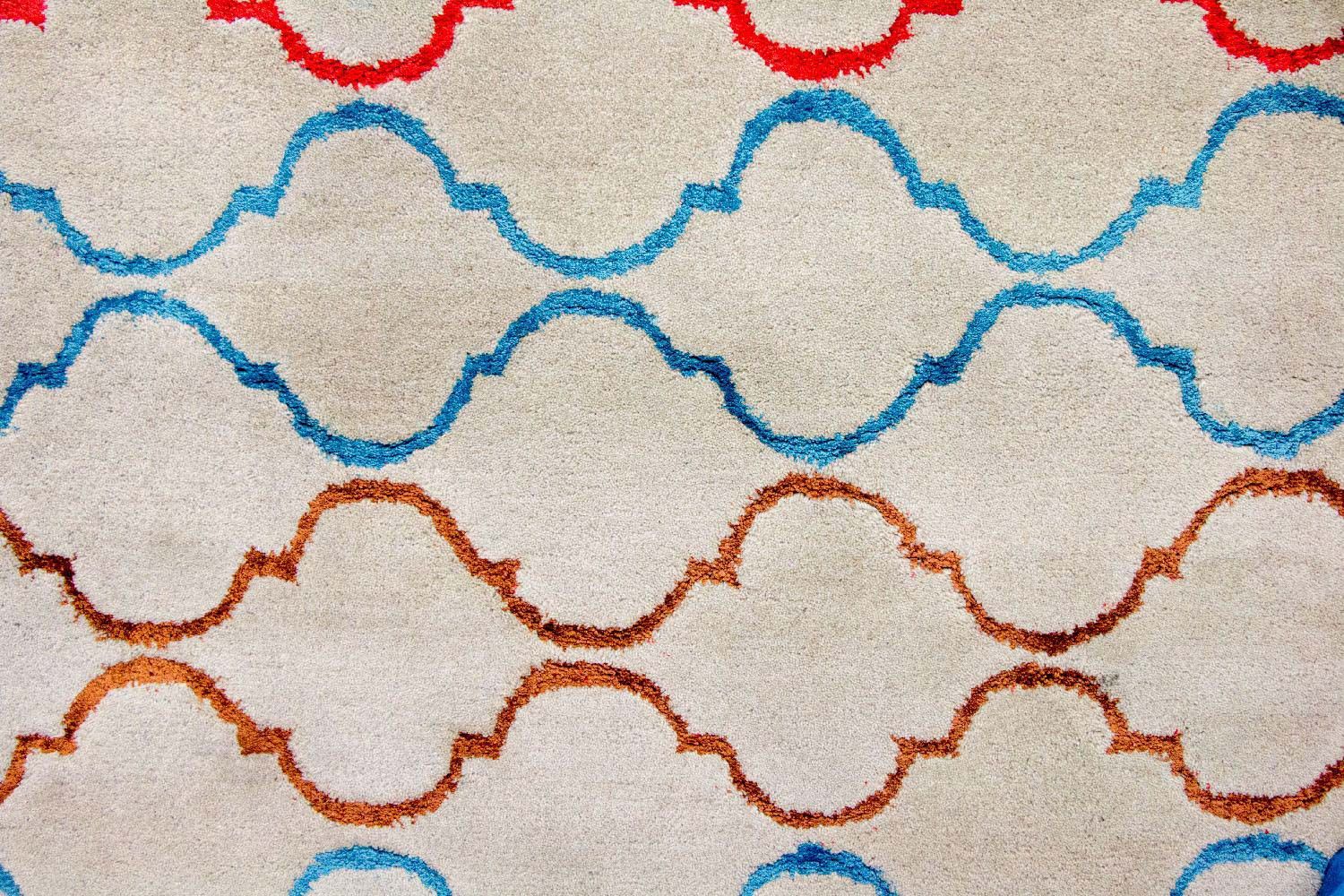 Alfombra de lana - 241 x 150 cm - beige
