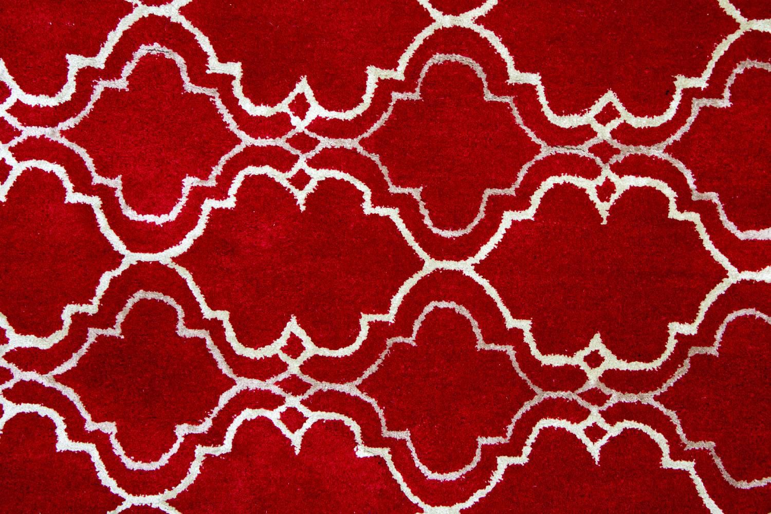 Alfombra de lana - 240 x 152 cm - rojo