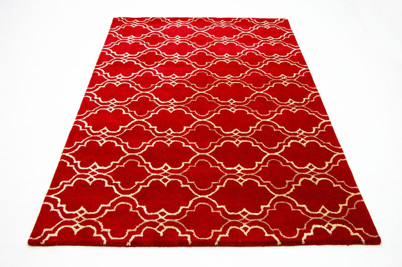 Alfombra de lana - 240 x 152 cm - rojo