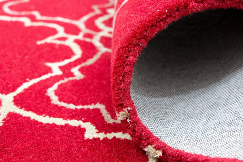 Alfombra de lana - 240 x 152 cm - rojo