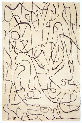 Alfombra de diseño - 243 x 153 cm - beige