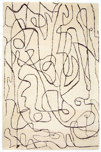 Alfombra de diseño - 243 x 153 cm - beige