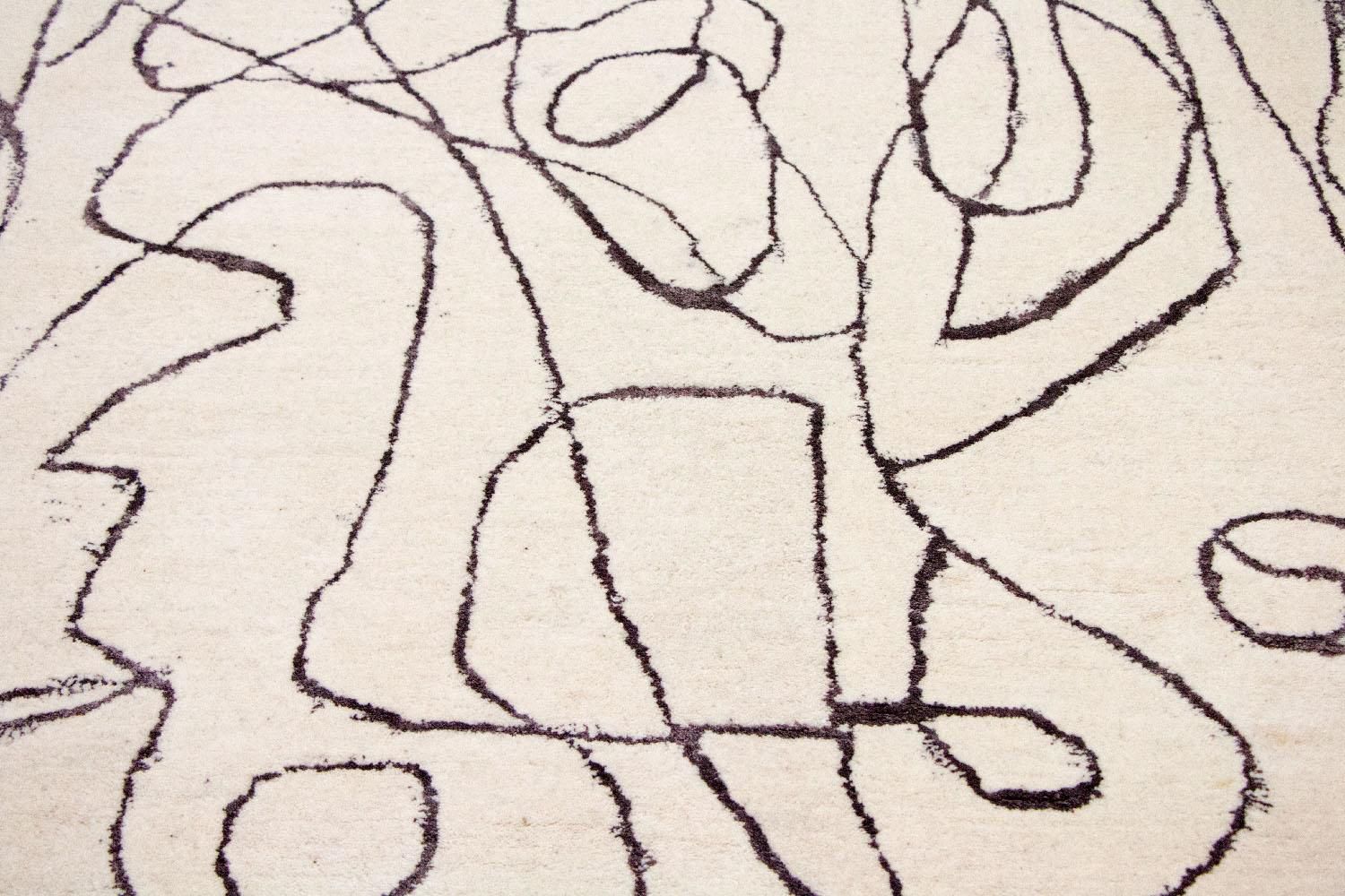 Alfombra de diseño - 243 x 153 cm - beige