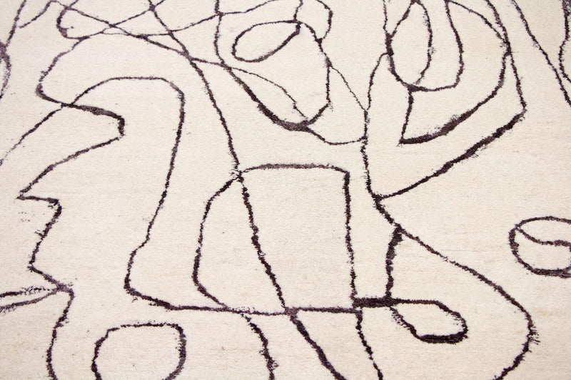 Alfombra de diseño - 243 x 153 cm - beige