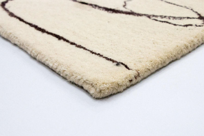 Alfombra de diseño - 243 x 153 cm - beige