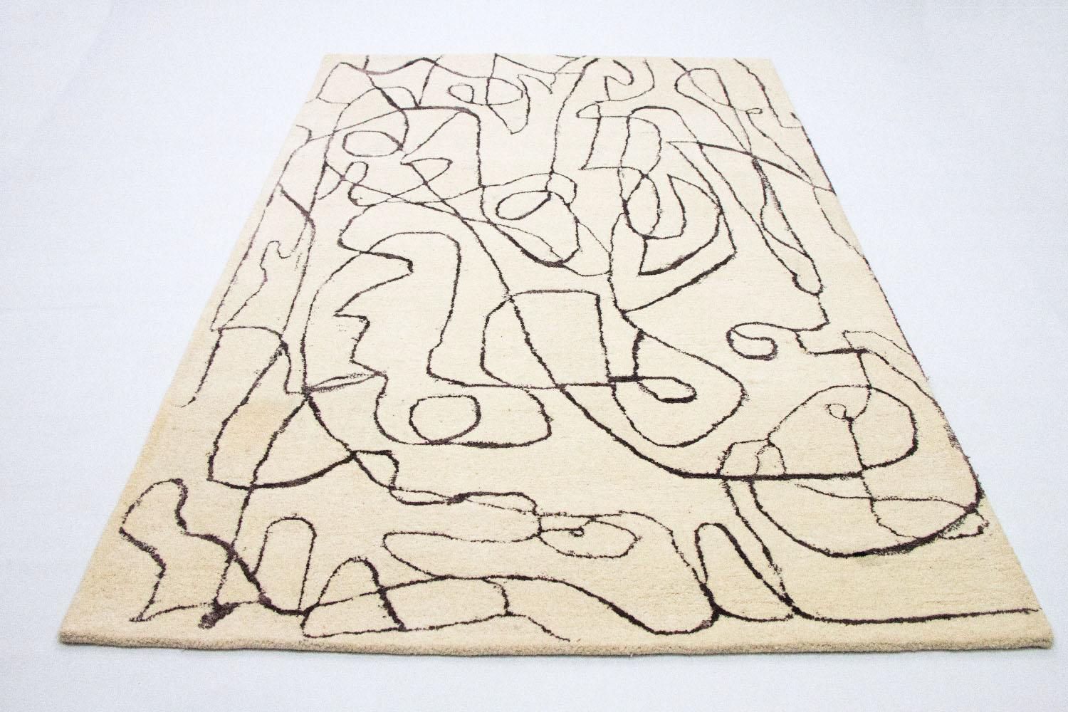 Alfombra de diseño - 243 x 153 cm - beige