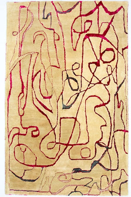 Alfombra de diseño - 241 x 152 cm - multicolor