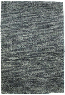 Alfombra Gabbeh - Indus - 90 x 60 cm - gris oscuro