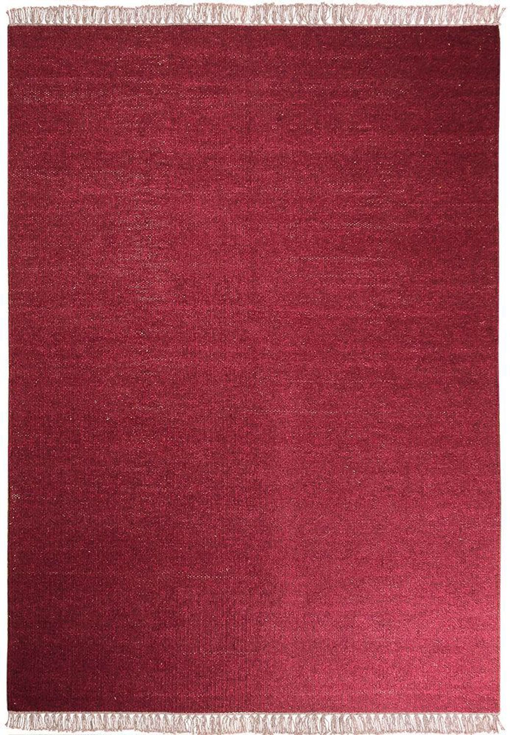 Alfombra Kelim - Tendencia - 200 x 140 cm - rojo oscuro