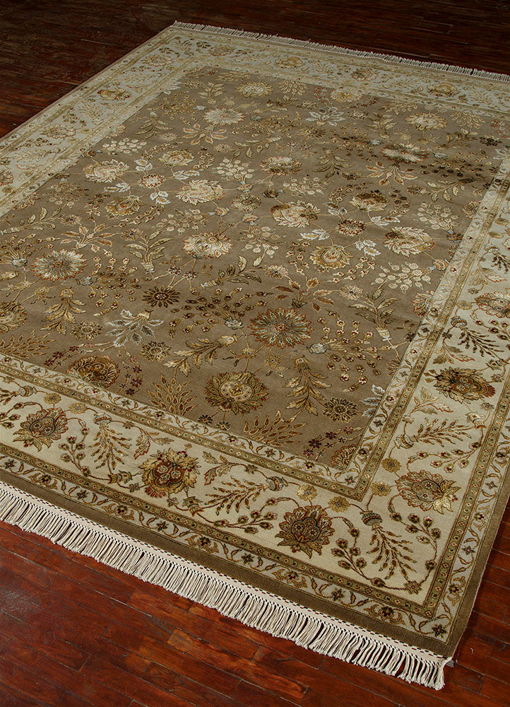 Alfombra de lana - 360 x 270 cm - beige