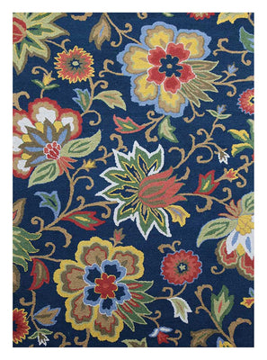 Alfombra de lana - 240 x 150 cm - multicolor
