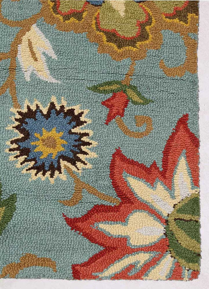 Alfombra de lana - 240 x 150 cm - multicolor