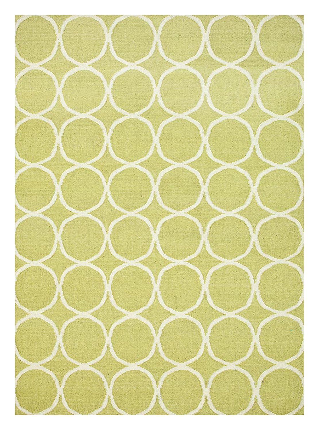 Alfombra de lana - 228 x 158 cm - verde claro