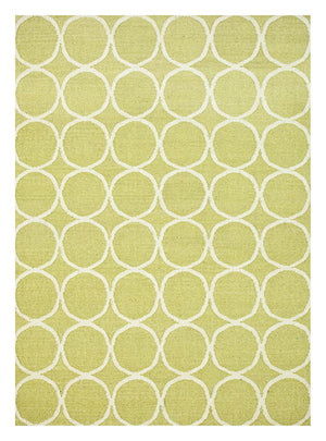 Alfombra de lana - 228 x 158 cm - verde claro