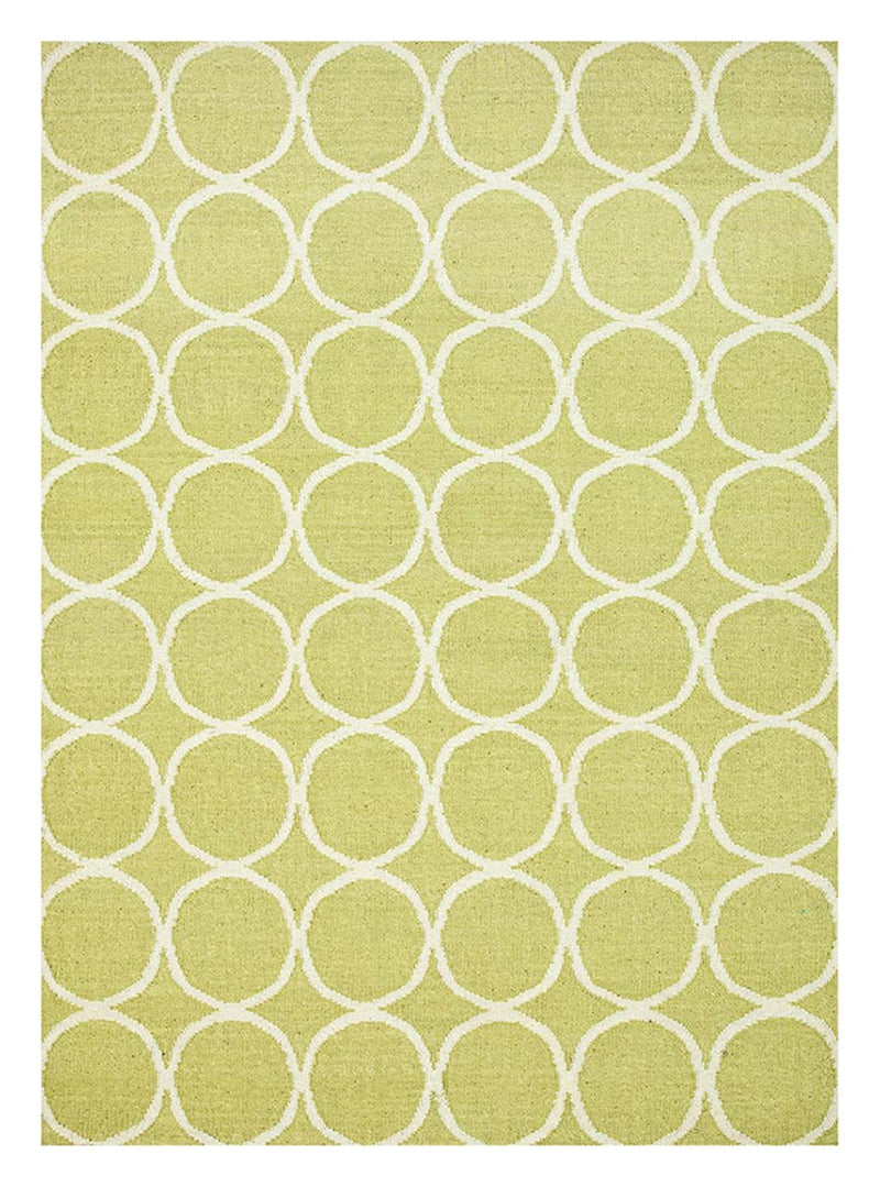 Alfombra de lana - 228 x 158 cm - verde claro