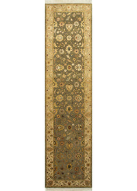 Alfombra de pasillo Alfombra de lana - 300 x 75 cm - verde