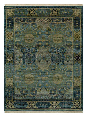 Alfombra de lana - 300 x 240 cm - verde marino