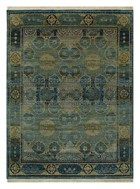 Alfombra de lana - 300 x 240 cm - verde marino
