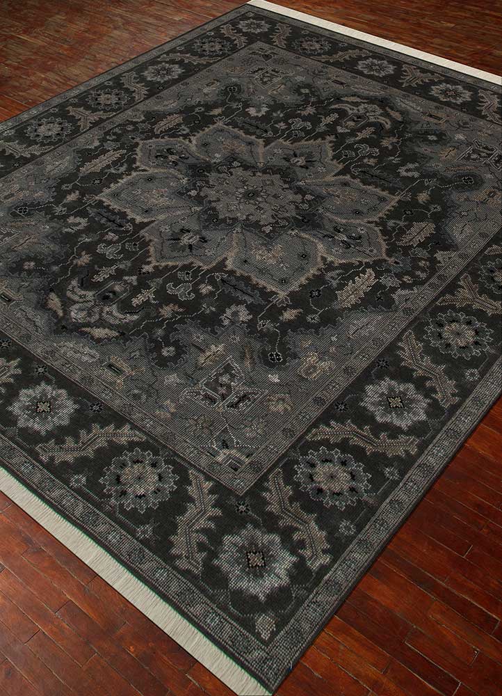 Alfombra de lana - 300 x 240 cm - antracita
