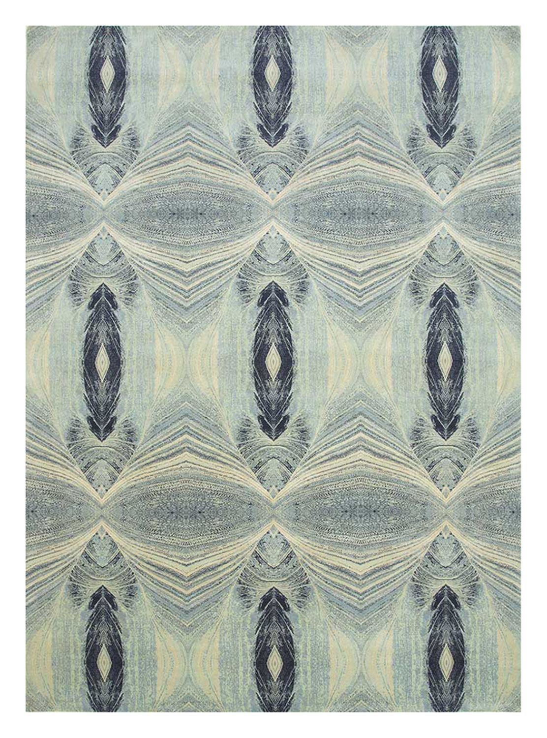 Alfombra de lana - 300 x 240 cm - azul claro