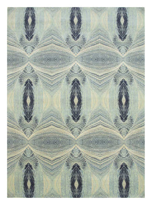 Alfombra de lana - 300 x 240 cm - azul claro