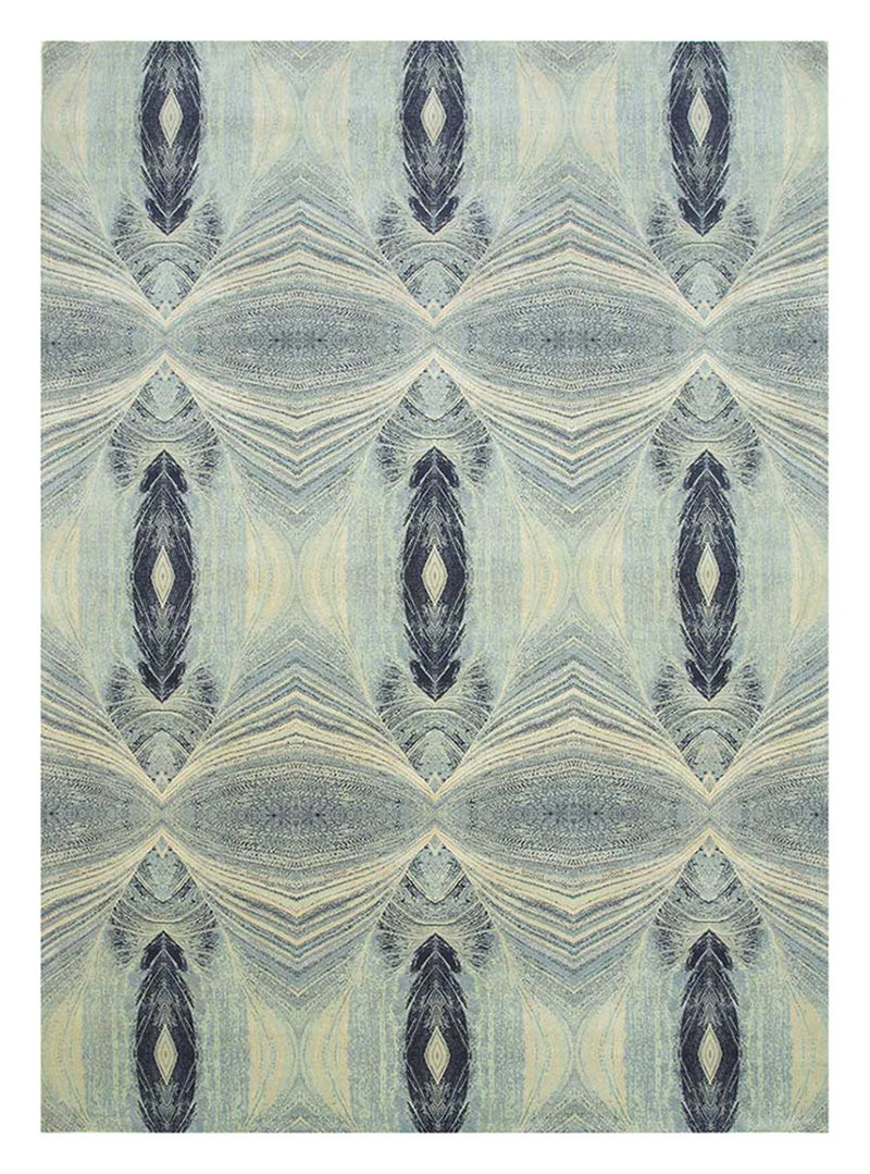 Alfombra de lana - 300 x 240 cm - azul claro