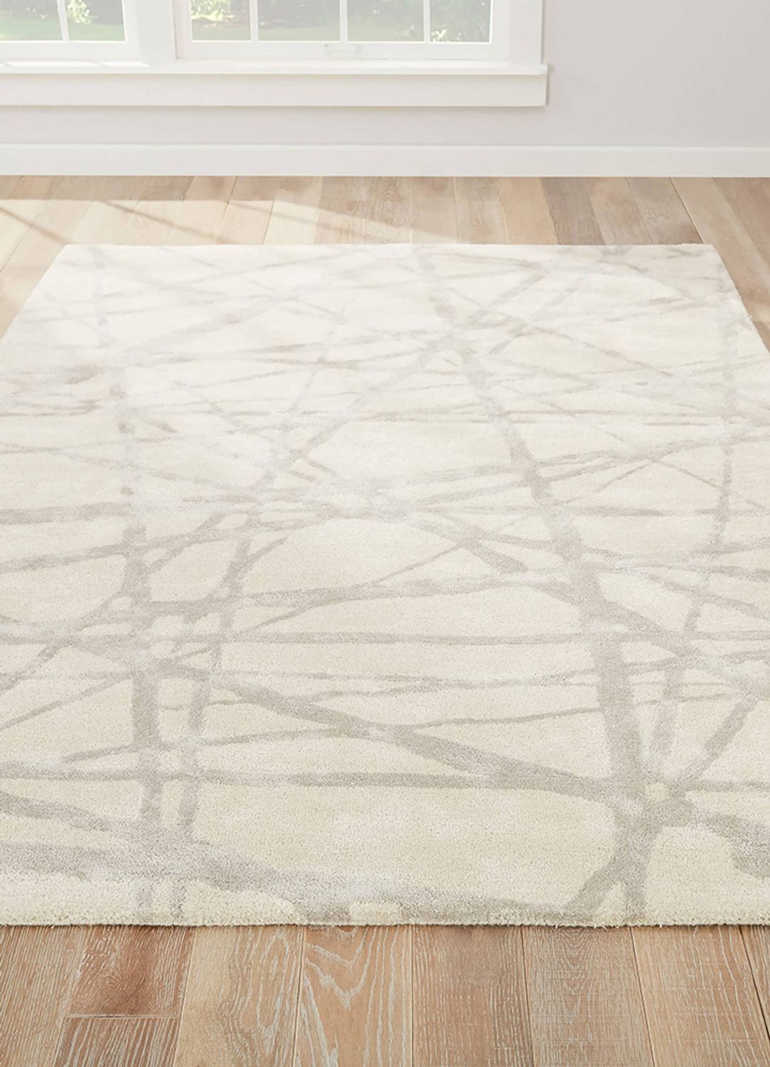 Alfombra de lana - 240 x 150 cm - crema