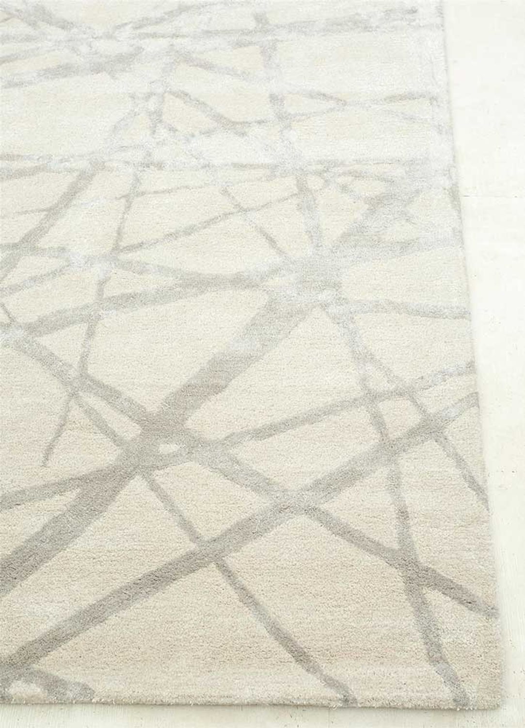 Alfombra de lana - 240 x 150 cm - crema